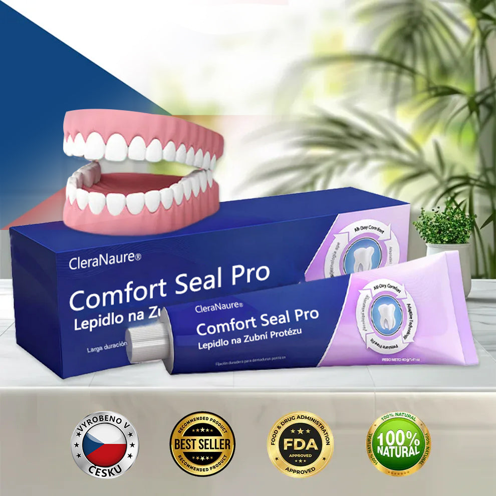 🔥  KORLÁTOZOTT KÜLÖNLEGES AJÁNLAT 🔥 CleraNaure® Comfort Seal Pro Fogsor Ragasztó 🦷💜 FDA Tanúsítvánnyal