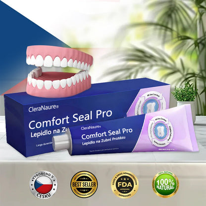 🔥  KORLÁTOZOTT KÜLÖNLEGES AJÁNLAT 🔥 CleraNaure® Comfort Seal Pro Fogsor Ragasztó 🦷💜 FDA Tanúsítvánnyal