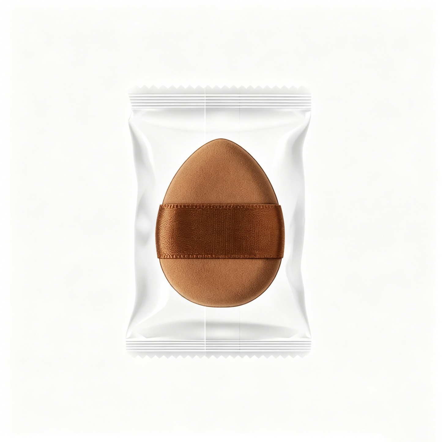 Cushion Puff with Egg-Shaped Ribbon – Individually Wrapped Set