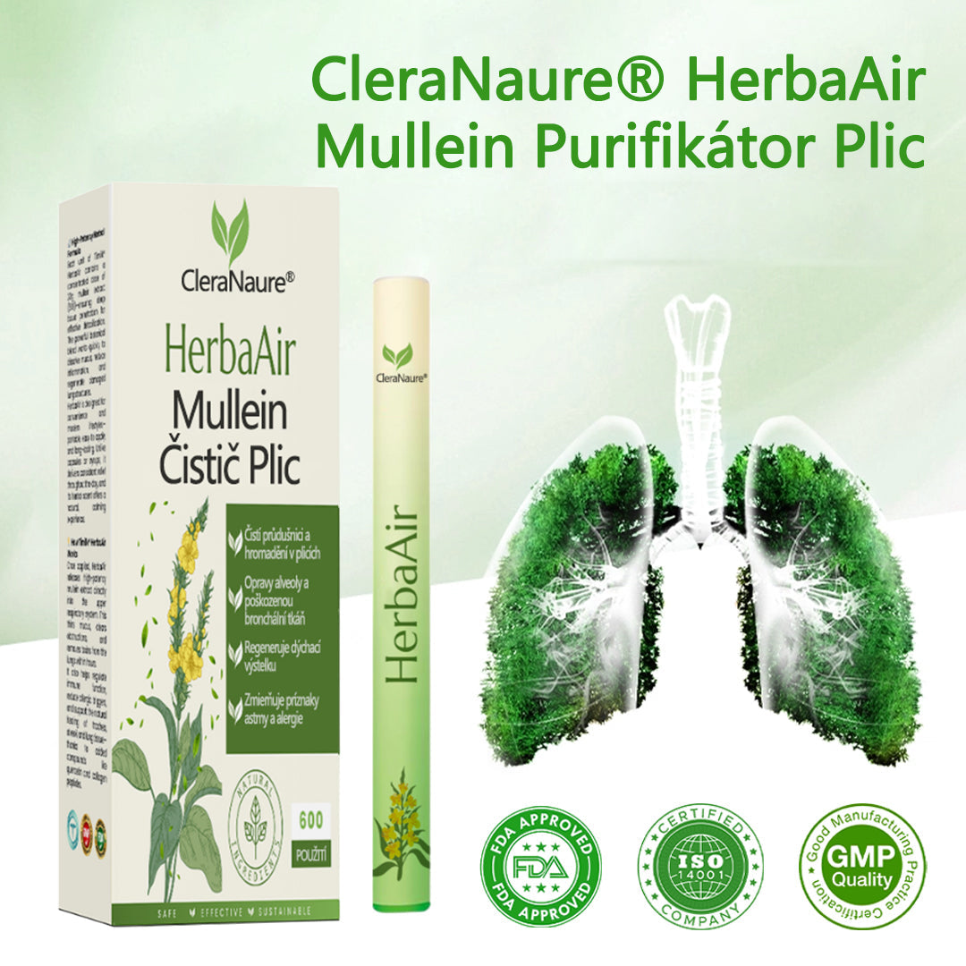 🏅🏅CleraNaure® HerbaAir Mullein Čistič Plic