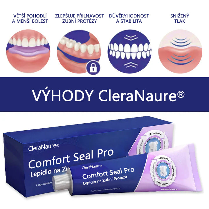 🔥🔥  KORLÁTOZOTT KÜLÖNLEGES AJÁNLAT 🦷 CleraNaure® Comfort Seal Pro Fogsor Ragasztó 🦷💜 FDA Tanúsítvánnyal🔥🔥