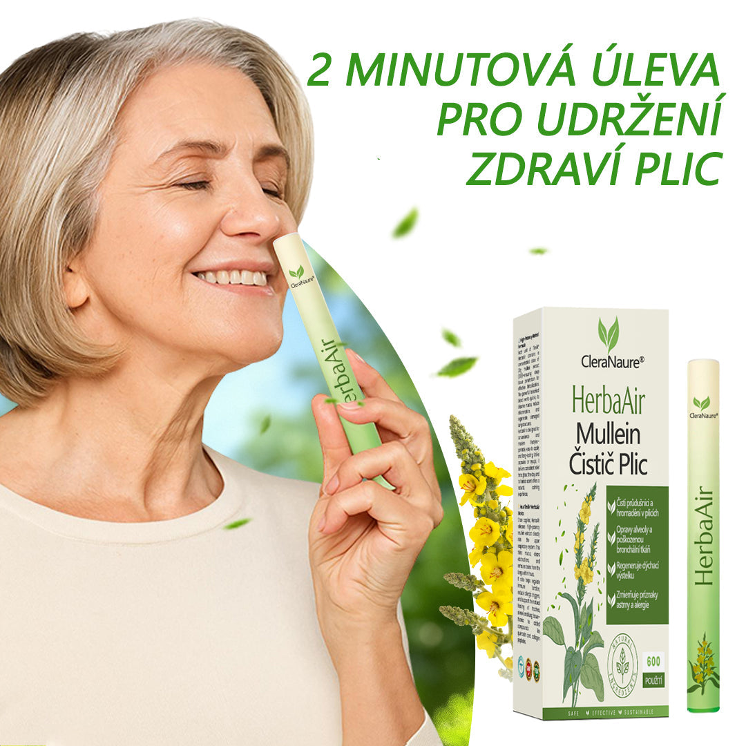 🏅CleraNaure® HerbaAir Mullein Čistič Plic