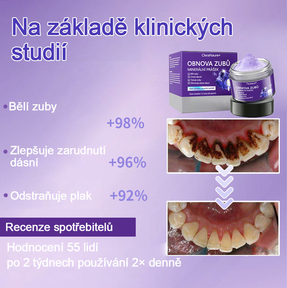🦷🦷CleraNature® Zubní minerální prášek na obnovu zubů🔮