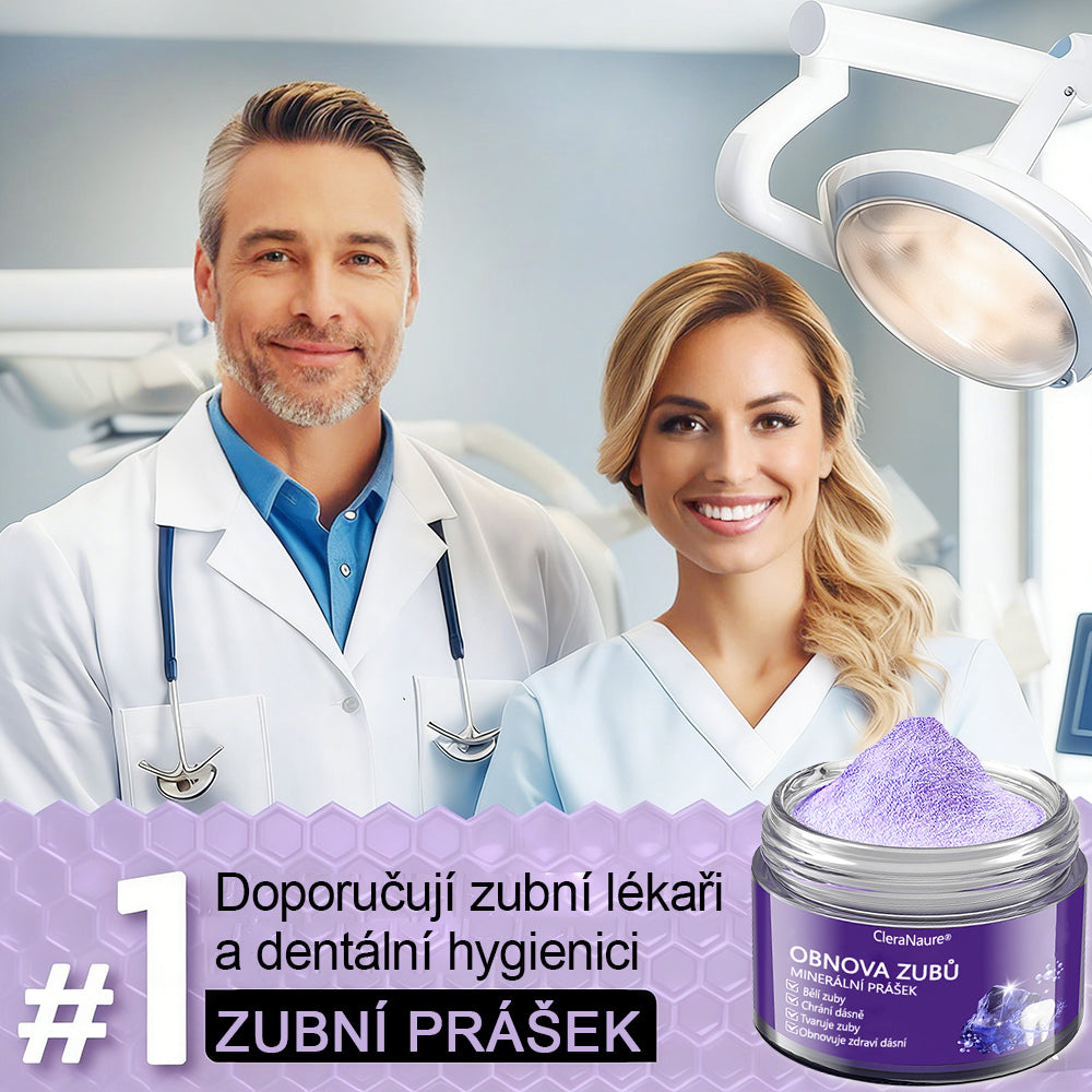 🦷🦷CleraNature® Zubní minerální prášek na obnovu zubů🔮