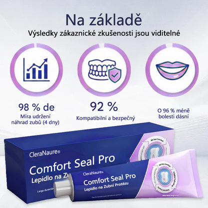 🔥  KORLÁTOZOTT KÜLÖNLEGES AJÁNLAT 🔥 CleraNaure® Comfort Seal Pro Fogsor Ragasztó 🦷💜 FDA Tanúsítvánnyal